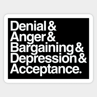 Five Stages of Grief (Ampersand Aesthetic) Magnet